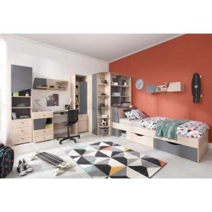 Obrazek Regał 45 Delta DL5 dąb/antracyt