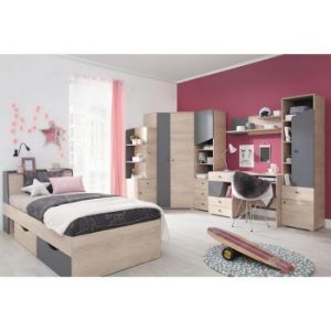 Obrazek Regał 45 Delta DL5 dąb/antracyt