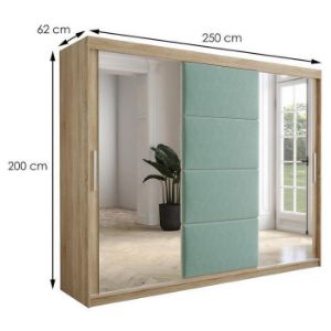 Obrazek Szafa Tapi 250 Dąb Sonoma/Pistacja