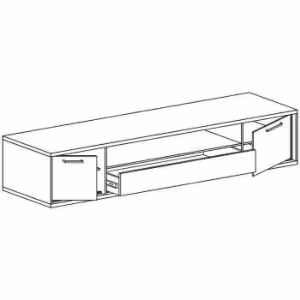 Obrazek RTV M13 Mediolan Deska Natural Hikora 