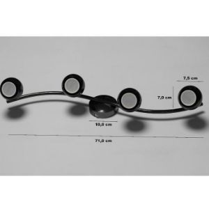 Obrazek Lampa Mars AS-8006-04-6195 czarny-chrom LS4