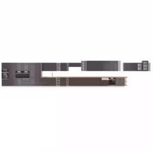 Obrazek Szafka kuchenna STILO grafit mat/biały 60dmp-210 2f