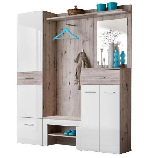 Obrazek Garderoba Gustavo III Dąb Wellington/biały