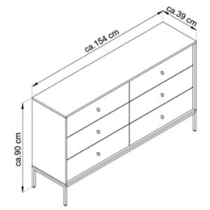 Obrazek Komoda Mono Mks154 Granat