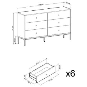 Obrazek Komoda Mono Mks154 Granat