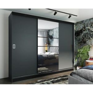 Obrazek Szafa Retro 200 6L grafit / front grafit