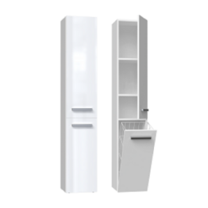 Obrazek Słupek łazienkowy Luiza 4 biały połysk