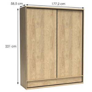 Obrazek Szafa Mediolan M19 Natural Hikora