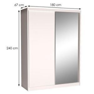 Obrazek Szafa Maciej 180 lustro biel alpejska