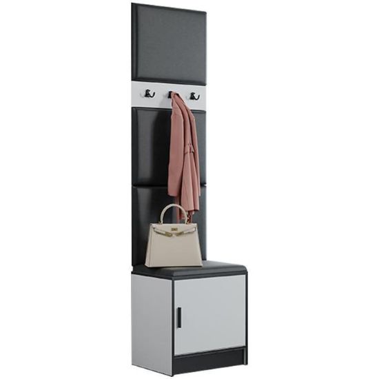 Obrazek Garderoba Roj 10 biała + Madryt 1100 ekoskóra czarna