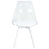 Obrazek Krzesło Camila Transparentne/Białe Siedzisko/Białe Nogi