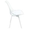 Obrazek Krzesło Camila Transparentne/Białe Siedzisko/Białe Nogi