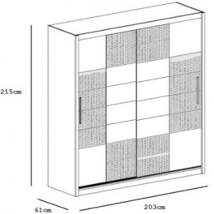 Obrazek Szafa Aruba 203 grafit
