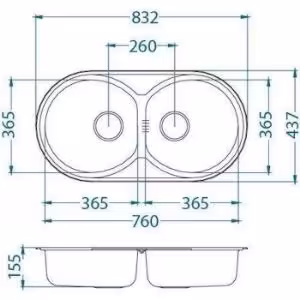 Obrazek Zlewozmywak stalowy dwukomorowy Ring 50 832x437 