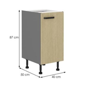 Obrazek Szafka kuchenna SCANDI jodełka/antracyt 40d 1f bb 