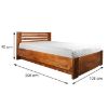 Obrazek Łóżko drewniane Bergen Plus 100x200 Olcha