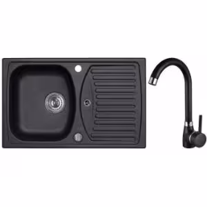 Obrazek Zlew Record z baterią czarny