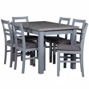 Obrazek Zestaw stół i krzesła Odyseusz 1+6 beton 