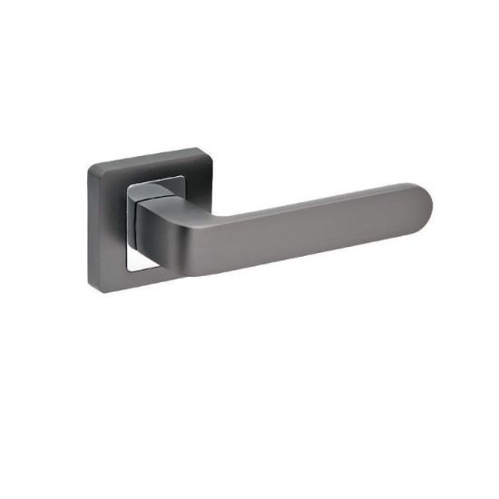 Obrazek Klamka drzwiowa AGNES R62 antracyt/chrom bdr