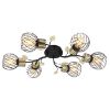 Obrazek Lampa 54113-6D Czarno-złota LW6