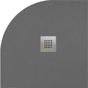 Obrazek Brodzik półokrągły Opal 90/90/2.6 szary