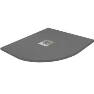 Obrazek Brodzik półokrągły Opal 90/90/2.6 szary