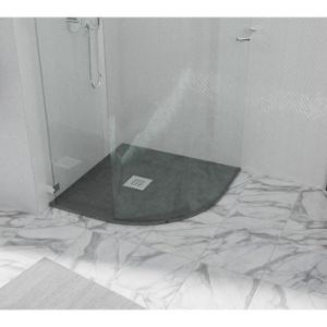 Obrazek Brodzik półokrągły Opal 90/90/2.6 szary