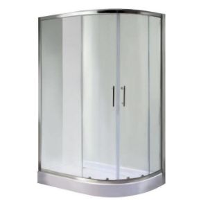 Obrazek Kabina natryskowa półokrągła A1900T 80/100/185 grafit L/P