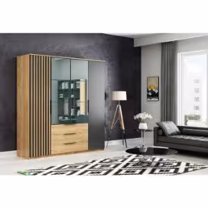 Obrazek Szafa Sorento z lamelami 200X215X61