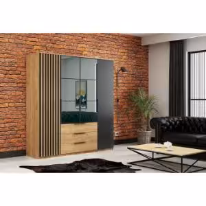 Obrazek Szafa Sorento z lamelami 200X215X61