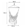 Obrazek Hamak fotel brazylijski 100x130 beż
