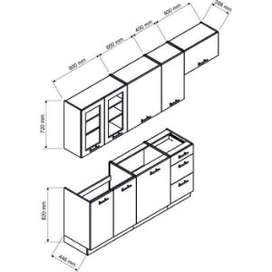 Obrazek Kuchnia Natalia 180/240 Biały Połysk BB