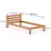 Obrazek Łóżko Sosna LK127–100x200 olcha