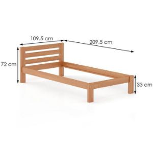 Obrazek Łóżko Sosna LK127–100x200 olcha