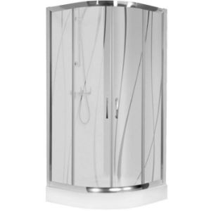 Obrazek Kabina prysznicowa półokrągła KP4/TX5B 90/190 W15 SB BPZA 2EL Glass protect