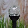 Obrazek Lampa solarna 1 LED BY-131576 Kula szklana 6
