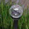 Obrazek Lampa solarna 1 LED BY-131576 Kula szklana 6