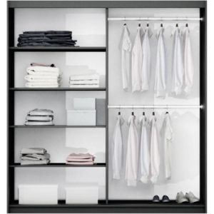 Obrazek Szafa Vigo 200 cm biały/lustro