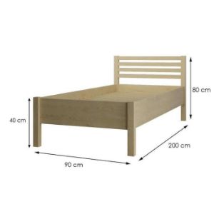 Obrazek Łóżko Oskar 90x200 Sosna