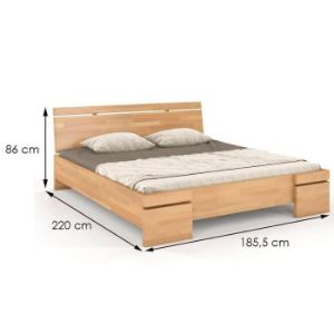 Obrazek Łóżko sosnowe Skandica Sparta maxi 180X200 naturalny 