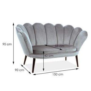 Obrazek Sofa Tristan Bluvel 14/wenge