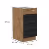 Obrazek Szafka Kuchenna VIGO Dark 40D 1F BB