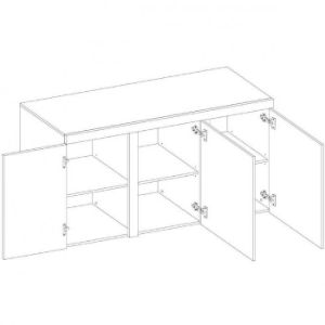 Obrazek Komoda Rumba 3F dąb lefkas
