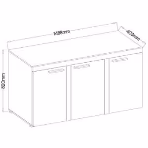 Obrazek Komoda Rumba 3F dąb lefkas