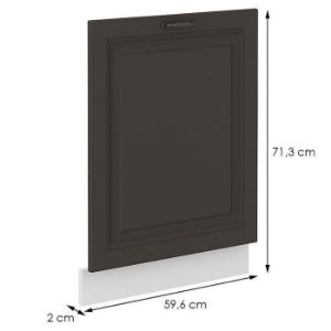 Obrazek Front kuchenny STILO grafit mat/biały front zm 713x596