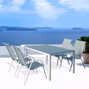 Obrazek Stół szklany Bergen 73x90x150cm morski