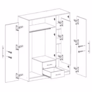 Obrazek Szafa Smart Srl2 3dl Grafit