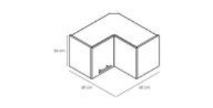 Obrazek Szafka kuchenna Denis wrn36 pl dąb london/biały 