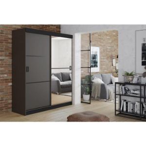 Obrazek Szafa Retro 138 2L grafit / front grafit