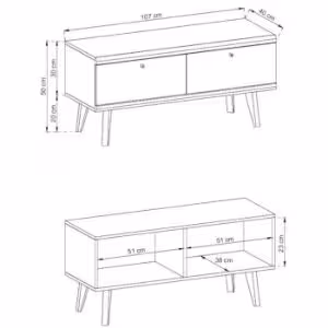 Obrazek Szafka RTV Primo PRTV107 dąb riviera